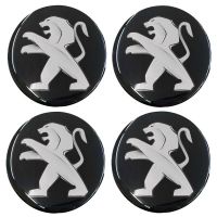 PEUGEOT ΑΥΤΟΚΟΛΛΗΤΑ ΣΗΜΑΤΑ ΖΑΝΤΩΝ 5 cm ΜΑΥΡΟ/ΧΡΩΜΙΟ ΜΕ ΕΠΙΚΑΛΥΨΗ ΣΜΑΛΤΟΥ  - 4 ΤΕΜ.