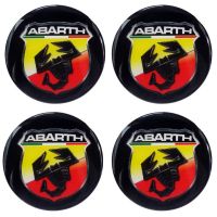 ABARTH ΑΥΤΟΚΟΛΛΗΤΑ ΣΗΜΑΤΑ ΖΑΝΤΩΝ 5 cm ΜΑΥΡΟ ΜΕ ΕΠΙΚΑΛΥΨΗ ΣΜΑΛΤΟΥ  - 4 ΤΕΜ.