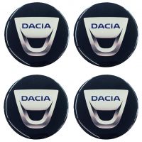 DACIA ΑΥΤΟΚΟΛΛΗΤΑ ΣΗΜΑΤΑ ΖΑΝΤΩΝ 5,5 cm ΜΑΥΡΟ/ΧΡΩΜΙΟ ΜΕ ΕΠΙΚΑΛΥΨΗ ΣΜΑΛΤΟΥ  - 4 ΤΕΜ.