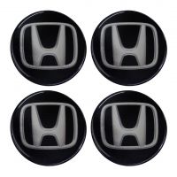 HONDA ΑΥΤΟΚΟΛΛΗΤΑ ΖΑΝΤΩΝ 6 cm ΜΑΥΡΟ/ΧΡΩΜΙΟ ΜΕ ΕΠΙΚΑΛΥΨΗ ΣΜΑΛΤΟΥ - 4 ΤΕΜ.