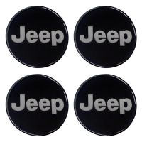 JEEP ΑΥΤΟΚΟΛΛΗΤΑ ΣΗΜΑΤΑ ΖΑΝΤΩΝ 7,2 cm ΜΑΥΡΟ/ΧΡΩΜΙΟ ΜΕ ΕΠΙΚΑΛΥΨΗ ΣΜΑΛΤΟΥ  - 4 ΤΕΜ.