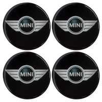 MINI COOPER ΑΥΤΟΚΟΛΛΗΤΑ ΖΑΝΤΩΝ 7,2cm ΜΑΥΡΟ/ΓΚΡΙ/ΠΡΑΣΙΝΟ ΜΕ ΕΠΙΚΑΛΥΨΗ ΣΜΑΛΤΟΥ - 4 ΤΕΜ.