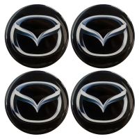 MAZDA ΑΥΤΟΚΟΛΛΗΤΑ ΖΑΝΤΩΝ 7,2 cm ΜΑΥΡΟ/ΓΚΡΙ ΜΕ ΕΠΙΚΑΛΥΨΗ ΣΜΑΛΤΟΥ - 4 ΤΕΜ.