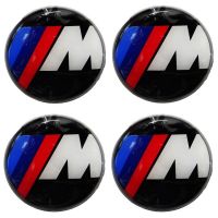 BMW (ΣΕΙΡΑ M) ΤΑΠΕΣ ΚΕΝΤΡΟΥ ΖΑΝΤΑΣ ΜΑΥΡΟ ΚΟΥΜΠΩΤΕΣ (ΕΣΩΤΕΡ. 64mm ΚΑΙ ΕΞΩΤΕΡ. 68mm) 4ΤΕΜ.