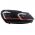 Μπροστινά Φανάρια Set Για Vw Golf VI (6) 08-12 DRL & Led Signal Dynamic Look Golf 7,5 Μαύρα Με Κόκκινη Γραμμή H7 Με Μοτέρ Carner