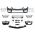 Μπροστινός Προφυλακτήρας Για Mercedes-Benz C-Class W204 07-14 Amg 63 Facelift Look Με DRL