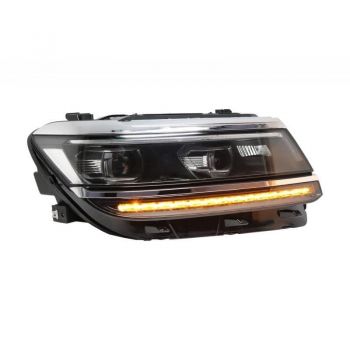Μπροστινά Φανάρια Set Για Vw Tiguan II mk2 16+ DRL Led Matrix & Led Signal Dynamic R-Line Look H7/H7 Με Μοτέρ Carner