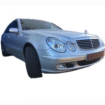 Μπροστινά Φανάρια Set Για Mercedes-Benz E-Class W211 02-06 Χρωμίου Facelift Look H7/H7 (Halogen) Με Μοτέρ Depo