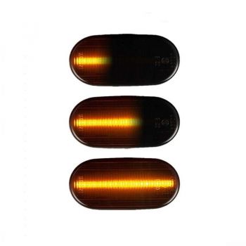 Πλαϊνά Φλας Φτερού Για Suzuki Jimny JB64W 2018+ Led Dynamic Φιμέ 2 Τεμάχια