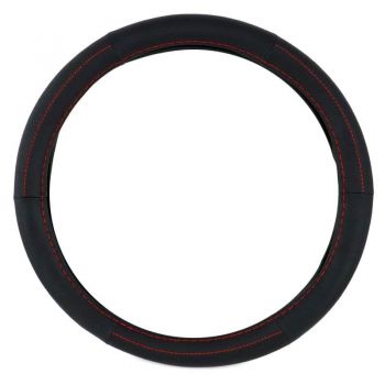 ΚΑΛΥΜΜΑ ΤΙΜΟΝΙΟΥ ΔΕΡΜΑ ΜΕ ΚΟΚΚΙΝΗ ΡΑΦΗ 38cm