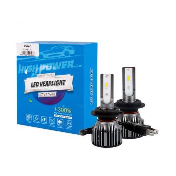 H7  12>24V 6.500K 6.400lm 50W CSP1860 LED LSG SERIES +300% KIT M-TECH - 2 ΤΕΜ.