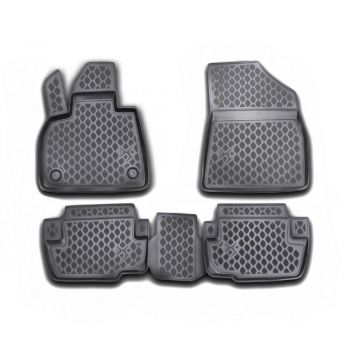 CITROEN DS5 12/2011-2018 ΜΑΡΚΕ ΠΑΤΑΚΙΑ ΣΕ ΣΚΑΦΗ TPE ΛΑΣΤΙΧΟ ΣΕ ΑΝΘΡΑΚΙ ΣΚΟΥΡΟ ΓΚΡΙ ΧΡΩΜΑ NOVLINE - 4 ΤΕΜ.