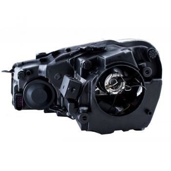 Μπροστινά Φανάρια Set Για Vw Golf VI (6) 08-12 DRL & Led Signal Dynamic Look Golf 7,5 Μαύρα Με Κόκκινη Γραμμή H7 Με Μοτέρ Carner