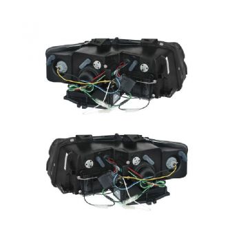 Μπροστινά Φανάρια Set Για Audi A4 B6 00-04 DRL Μαύρα H1/H1 Sonar