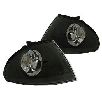 Μπροστινά Φλας Για Bmw 3 E46 99-01 Sedan/Touring Μαύρα 2 Τεμάχια Depo