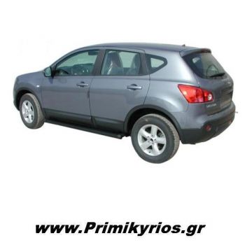 Πλαϊνά Σκαλοπάτια Αλουμινίου Μαύρα Nissan Qashqai (5θέσιο)