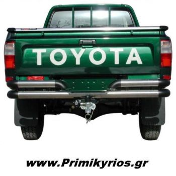 Οπίσθιος Ανοξείδωτος Προφυλακτήρας 304 Inox Toyota Hilux '97>'02/'05