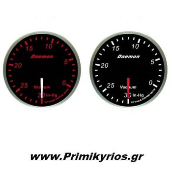 Όργανο Vacuum Αυτοκινήτου Daemon 52mm Red-White Led