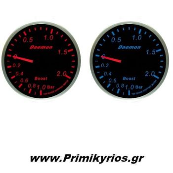 Μπαρόμετρο αυτοκινήτου Deamon Red - Blue Led