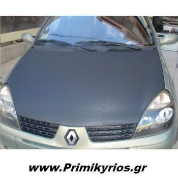 Carbon 3M σε Καπό Renault Clio