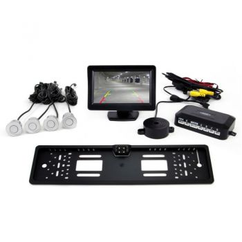ΣΥΣΤΗΜΑ ΠΑΡΚΑΡΙΣΜΑΤΟΣ ΜΕ 4 ΡΑΝΤΑΡ ΑΣΗΜΙ ΚΑΜΕΡΑ ΚΑΙ ΟΘΟΝΗ 4,3 INCH CAM-402 AMIO