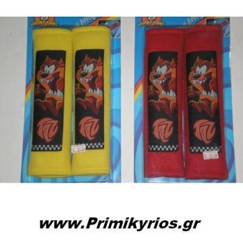 Μαξιλαράκια Ζώνης Aσφαλείας Taz Looney Tunes