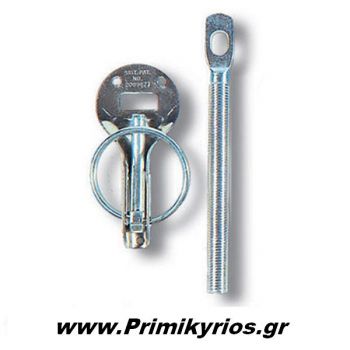Γάντζοι Καπό Bonnet Pins Silver Sparco