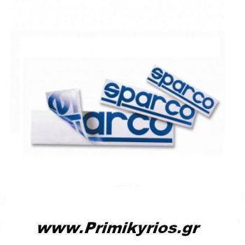 Αυτοκόλλητα Sparco Σετ(20 τεμ) με Διάτρηση Μπλε 20cm