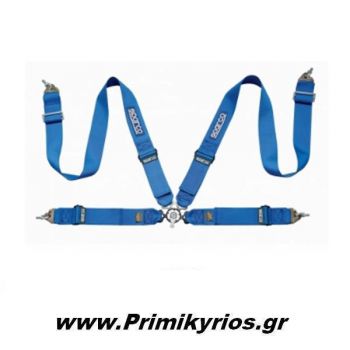Ζώνη Racing Sparco 4 Point Ηarness με Ρυθμιστές Αλουμινίου