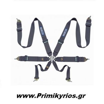 Ζώνη Sparcο Racing 6 Point Ηarness με Ρυθμιστή Αλουμινίου