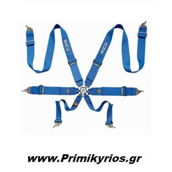 Ζώνη Sparcο Racing 6 Point Ηarness με Ρυθμιστή Αλουμινίου