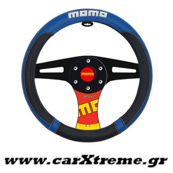 Κάλυμμα Τιμονιού Αυτοκινήτου SWC 002 Μαύρο-Μπλε της Momo