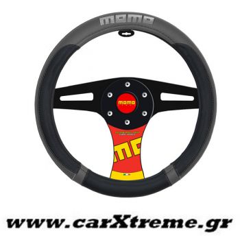 Κάλυμμα Τιμονιού Αυτοκινήτου SWC 002 Μαύρο-Γκρι της Momo