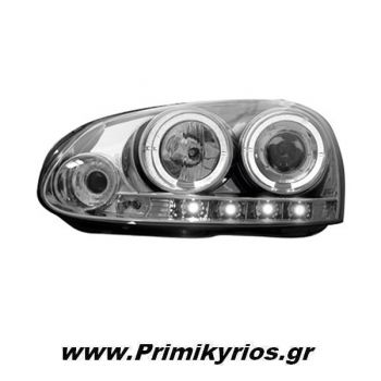 Φανάρι Εμπρός Chrome VW Golf V 03-09