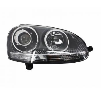Μπροστινά Φανάρια Set Για Vw Golf V (5) 03-08 Bi-Xenon Projectors GTI / R32 Look Χρώμιο H7/H7 Με Μοτέρ & E-Mark Carner