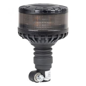 ΦΑΡΟΣ ΦΙΜΕ HEAVY DUTY W28P 12/24V 16LED ΕΛΑΣΤΙΚΟΣ ΒΙΔΩΤΟΣ ΠΟΡΤΟΚΑΛΙ Υ169mm Φ110mm AMIO - 1 τεμ.