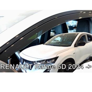 ΑΝΕΜΟΘΡΑΥΣΤΕΣ ΓΙΑ RENAULT RAFALE 5D 2024+ ΖΕΥΓΑΡΙ ΑΠΟ ΕΥΚΑΜΠΤΟ ΦΙΜΕ ΠΛΑΣΤΙΚΟ HEKO - 2 ΤΕΜ