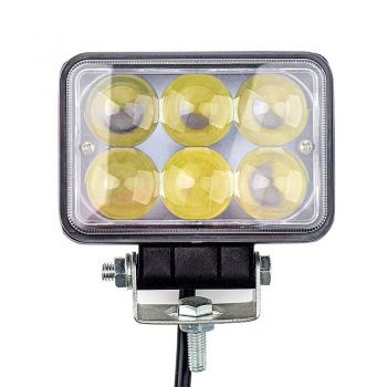 ΠΡΟΒΟΛΕΑΣ LED ΟΡΘΟΓΩΝΙΟΣ 18W 4D 10-30V ΛΕΥΚΟ ΦΩΣ