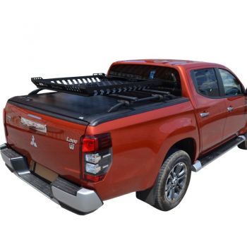 ΚΑΠΑΚΙ ΚΑΡΟΤΣΑΣ ΡΟΛΟ ΑΛΟΥΜΙΝΙΟΥ ΜΕ ΚΟΥΠΑΣΤΕΣ ΚΑΙ ΜΠΑΡΕΣ TEK 2 MAX 9080 ROLL+KOUP 115BL+BEDBAR 066BL MITSUBISHI L200 (TRITON) 2019+