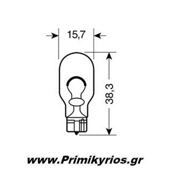 Λαμπάκια 12V/16W Μπλέ