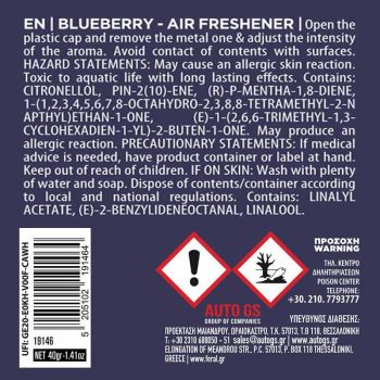 Αρωματικό Αυτοκινήτου Κονσέρβα Feral Με Άρωμα Blueberry 40gr