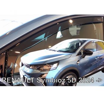 ΑΝΕΜΟΘΡΑΥΣΤΕΣ ΓΙΑ RENAULT SYMBIOZ 5D 2024+ ΖΕΥΓΑΡΙ ΑΠΟ ΕΥΚΑΜΠΤΟ ΦΙΜΕ ΠΛΑΣΤΙΚΟ HEKO - 2 ΤΕΜ.