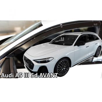 ΑΝΕΜΟΘΡΑΥΣΤΕΣ ΓΙΑ AUDI A5 B10 5D 2024+ ΣΕΤ ΑΥΤΟΚΙΝΗΤΟΥ ΑΠΟ ΕΥΚΑΜΠΤΟ ΦΙΜΕ ΠΛΑΣΤΙΚΟ HEKO - 4 ΤΕΜ.