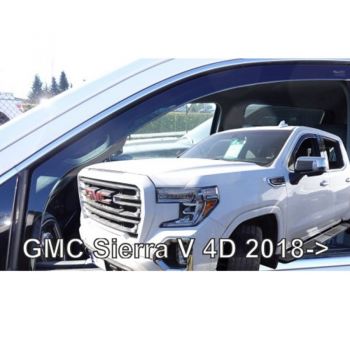 ΑΝΕΜΟΘΡΑΥΣΤΕΣ ΓΙΑ GMC SIERRA V 4D 2018+ ΖΕΥΓΑΡΙ ΑΠΟ ΕΥΚΑΜΠΤΟ ΦΙΜΕ ΠΛΑΣΤΙΚΟ HEKO - 2 ΤΕΜ.