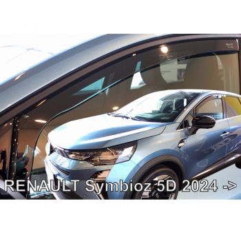 ΑΝΕΜΟΘΡΑΥΣΤΕΣ ΓΙΑ RENAULT SYMBIOZ 5D 2024+ ΣΕΤ ΑΥΤΟΚΙΝΗΤΟΥ ΑΠΟ ΕΥΚΑΜΠΤΟ ΦΙΜΕ ΠΛΑΣΤΙΚΟ HEKO - 4 ΤΕΜ.