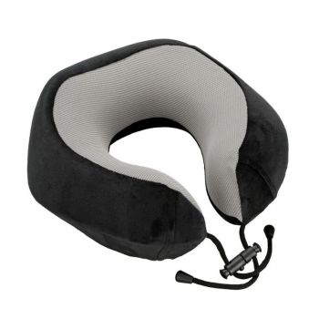 ΜΑΞΙΛΑΡΙ ΤΑΞΙΔΙΟΥ ΑΥΧΕΝΑ ΕΡΓΟΝΟΜΙΚΟ MEMORY FOAM ΜΑΥΡΟ/ΓΚΡΙ NECK-LUXE LAMPA - 1 ΤΕΜ.