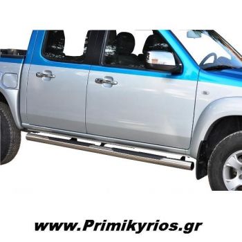Σκαλοπάτια Ίσια από Ανοξείδωτη Σωλήνα Φ76 MAZDA BT50 2007+