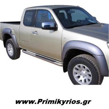 Σκαλοπάτια Γυριστά από Ανοξείδωτη Σωλήνα Φ76 MAZDA BT50 2007+