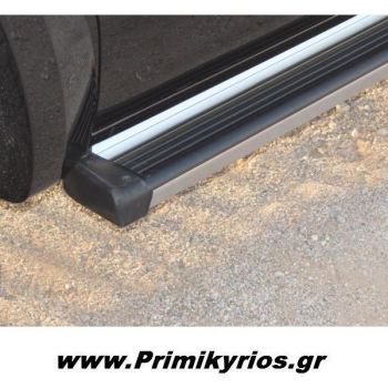 Σκαλοπάτια Αλουμινίου Ford Ranger 2007+ με Γυαλιστερή Ανοδίωση