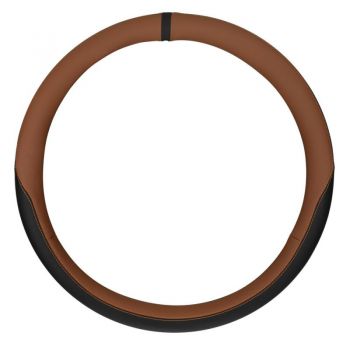 ΚΑΛΥΜΜΑ ΤΙΜΟΝΙΟΥ ΦΟΡΤΗΓΟΥ CLUB BONDED LEATHER&SKEENTEX ΔΕΡΜΑΤΙΝΗ ΜΑΥΡΟ/ΚΑΦΕ (L) 46-48cm 1ΤΕΜ. LAMPA